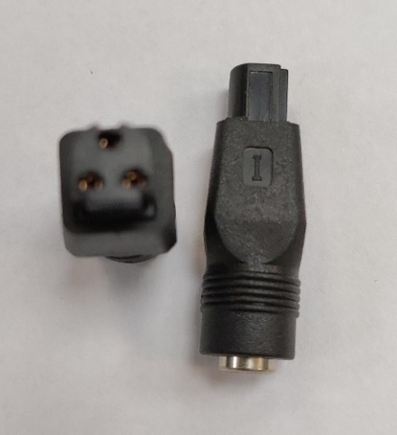 Mufa adaptoare alimentare DC 2.1x5.5 mm mama la 3 pini tip Dell tata OEM [1]