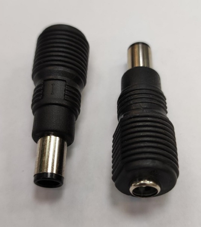 Adaptoare alimentare AC-DC - Mufă adaptor alimentare DC 2.1x5.5 mm la 6.3x4 mm negru pentru conectare dispozitive electrice