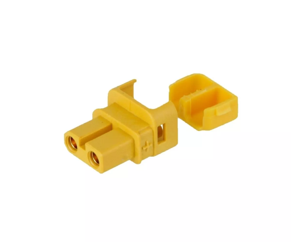 Mufe AC-DC - Mufa alimentare DC XT30 mama 2 pini pe cablu cu lipire 15A 500V AMASS XT30ULW-F – IoElectronice.ro