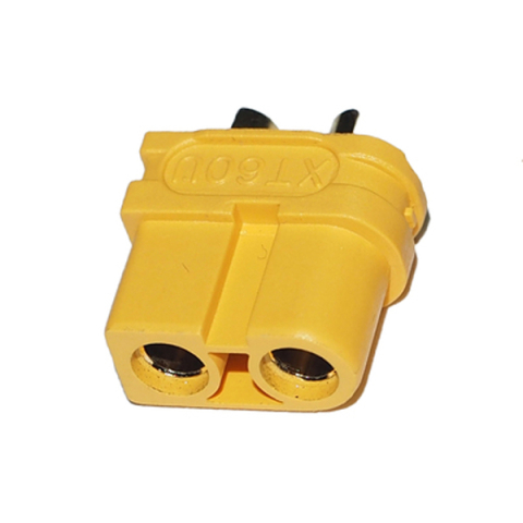 Mufe - Mufa alimentare DC XT60 mama 30A 2 pini pe cablu lipire galbena AMASS XT60U-F – IoElectronice.ro