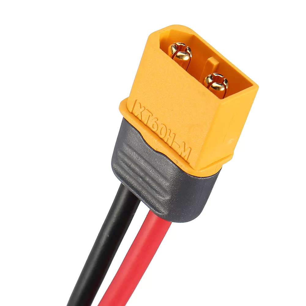 Mufa alimentare DC XT60 tata 2 pini 30A 500V AMASS XT60H-M cablu cu lipire [3]