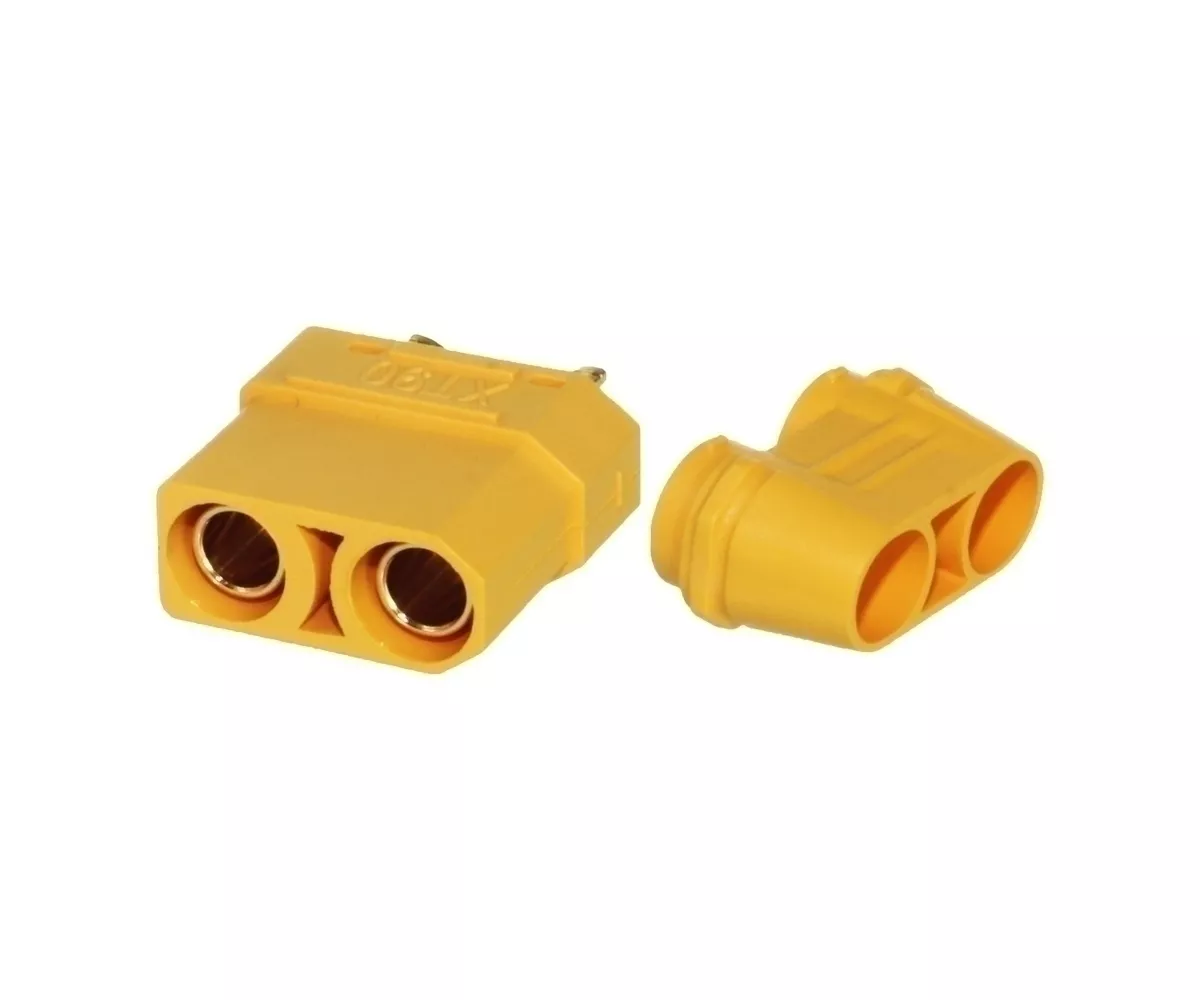 Mufe AC-DC - Mufa alimentare DC XT90 mama PIN 2 pe cablu lipite 40A 500V AMASS – IoElectronice.ro