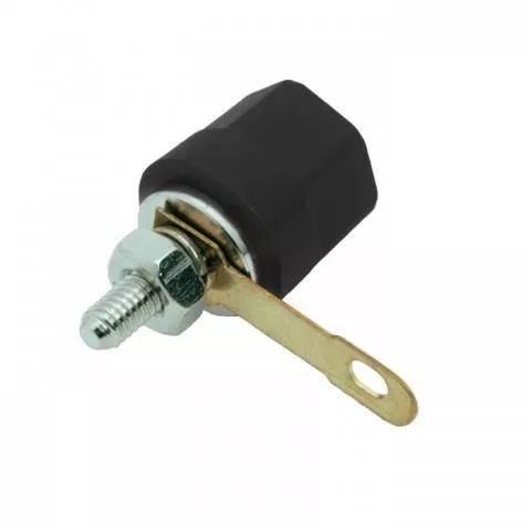 Mufa audio banana mama 4mm montabilă plastic negru OEM, conector difuzor, garanție 24 luni [1]
