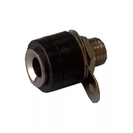 Conectica - Mufa banana mama 4mm, conector negru pentru panou, brand OEM, 24 luni garanție, compatibil cu difuzoare.