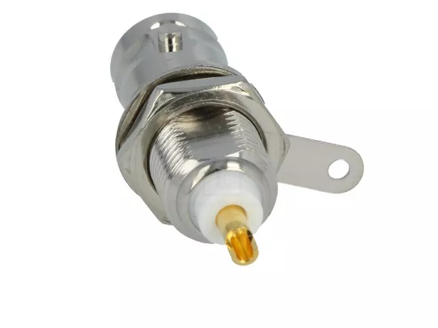 Mufa BNC soclu mama cu filet lung NINIGI BNC-006-L pentru lipire montare pe panou [3]