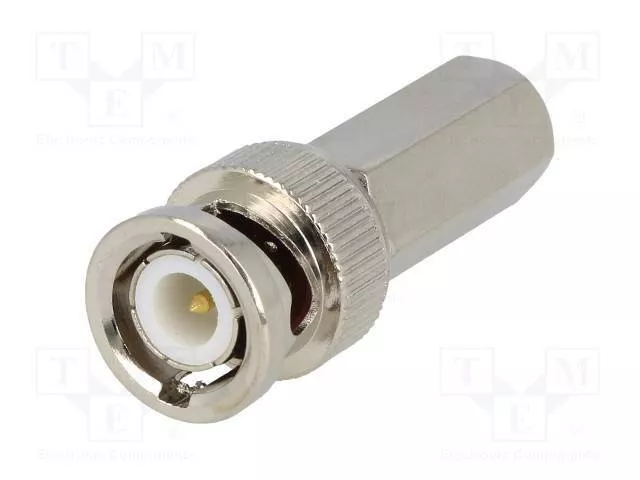 Mufe BNC - Mufa BNC tata insurubare cablu RG6U pin aurit