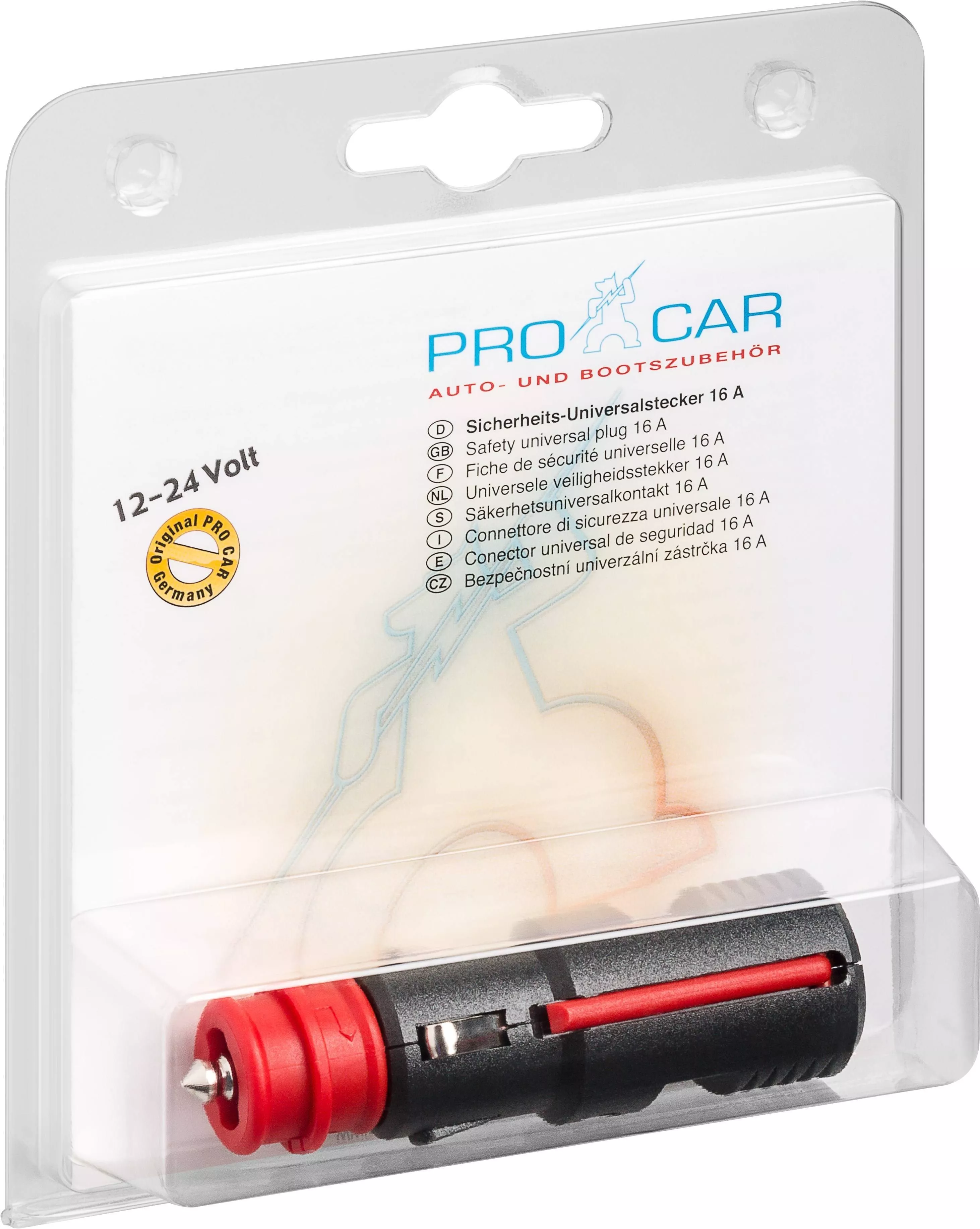Mufa bricheta auto 16A 12V/24V terminale cu șurub și cu siguranță Pro Car 67722010 [3]