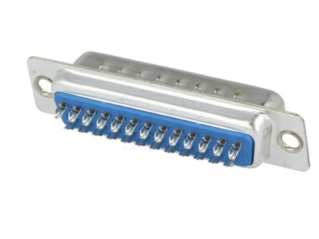 Mufa D-Sub 25 pini tata pe cablu lipire 5A CONNFLY DS1033-25MUNSISS, lungime cablu 1m, brand CONNFLY. [1]