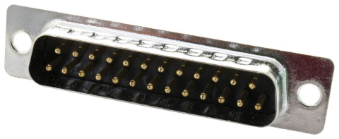 Mufe - Mufa D-Sub 25 pini tata pe cablu lipire contacte bronz-fosfor ADAM TECH DB25-PD – IoElectronice.ro