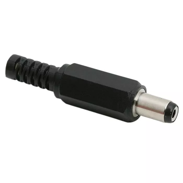 Mufe AC-DC - Mufa DC 2.1x5.5mm tata pe fir cu protector de cablu - IoElectronice.ro