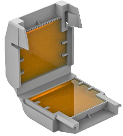 Mufe - WAGO GELBOX 3 poli derivatie cabluri pentru conectori seriile 221/2273 max. 4mm2 IPX8 gri 207-1331