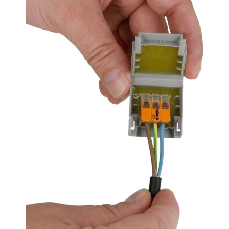 WAGO GELBOX 3 poli derivatie cabluri pentru conectori seriile 221/2273 max. 4mm2 IPX8 gri 207-1331 [6]