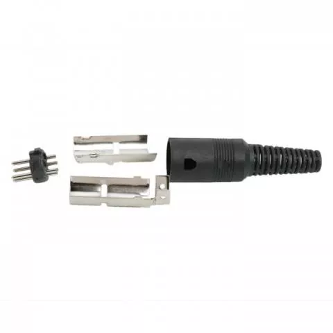 Mufă DIN 5 pini tata "U" Goobay montabil pe cablu, conector 5 pin, accesoriu electronic [1]