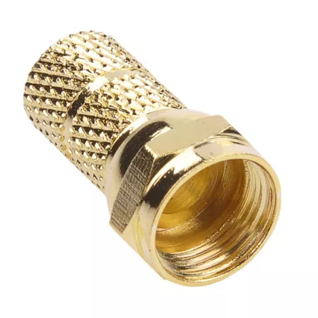 Conectica - Mufă F 6.8mm aurit cupru F⇔coaxial 1 buc