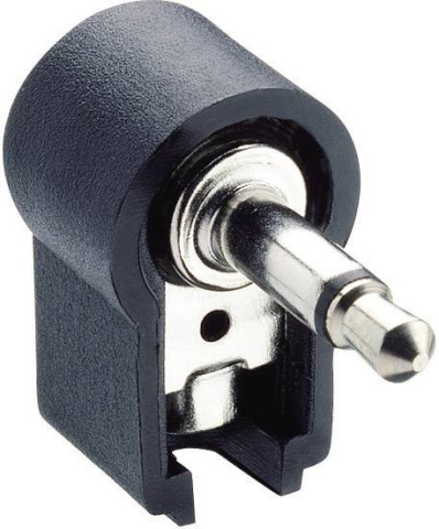 Mufa Jack 3.5 mm mono tata unghi 90 grade pe cablu Lumberg WKLS 2 negru [1]