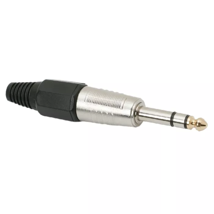 Conectica - Mufă JACK 6.3 mm stereo tata ranforsat