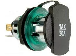 Accesorii Auto - Mufa mama bricheta auto PRO CAR 68140820, adaptor 20A, 12÷24VDC, tip auto, garanție 24 luni persoane fizice.