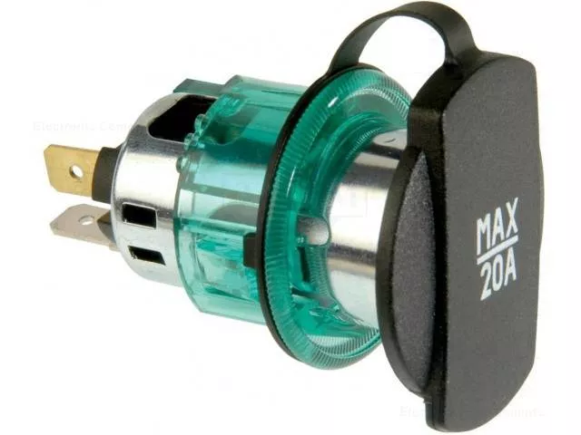 Accesorii Auto - Mufa mama bricheta auto x1 20A 12÷24VDC PRO CAR 68140860 – IoElectronice.ro