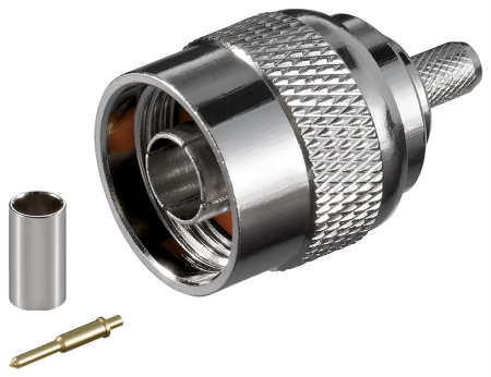Conectica - Mufa N tata sertizare cablu 5.2 mm pentru RG58 Goobay 11361