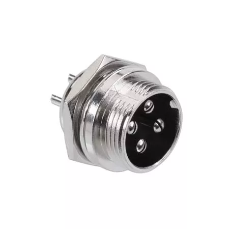 Mufe XLR - Mufa NC4 tata pentru microfon placă panou 4 pini – IoElectronice.ro