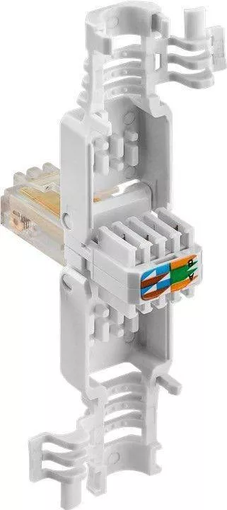 Mufe retea RJ45 - Mufa rețea RJ45 8P8C UTP Cat5e neecranat conectare fără scule Goobay – IoElectronice.ro