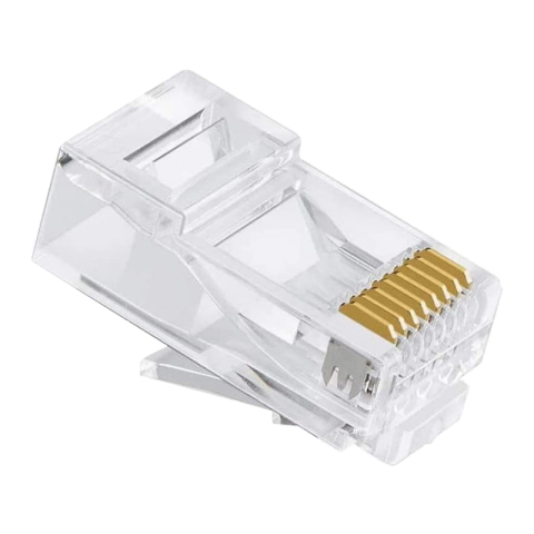 Mufe retea RJ45 - Mufa RJ45 8P8C CAT5E PASS THROUGH EMTEX EMT-PR5-UTP – IoElectronice.ro