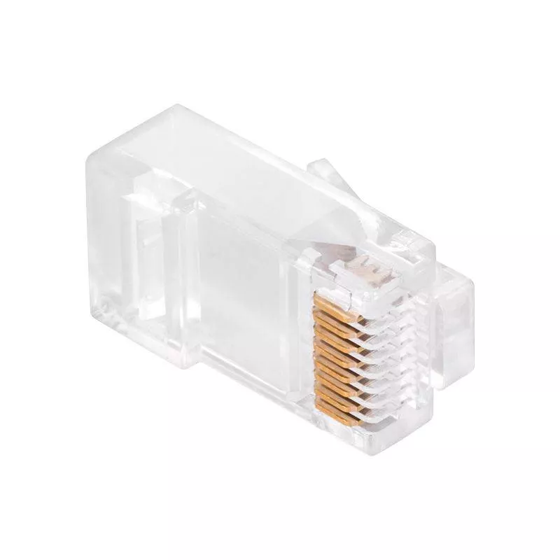 Mufă RJ45 8P8C CAT6E Pass Through Solid EUROKOMP E5884, conector pentru rețea, 24 luni garanție persoane fizice [2]