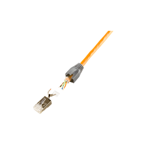 Mufa RJ45 Cat6a Cat7 Cat7a Cat8.1 ecranată 8p8c 1.2-1.45mm 22-24AWG Logilink MP003 [2]