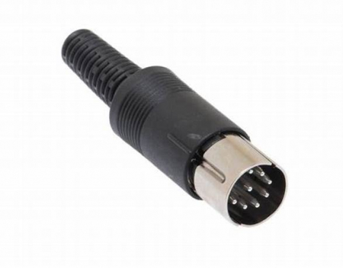 Mufe DIN 5 pini - Mufa tata DIN 8 Pini pe cablu cu protecție – Conector audio/video de înaltă calitate