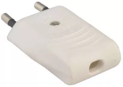 Stechere - Mufa tata euro iesire dreapta 6A 250V alb Well – IoElectronice.ro