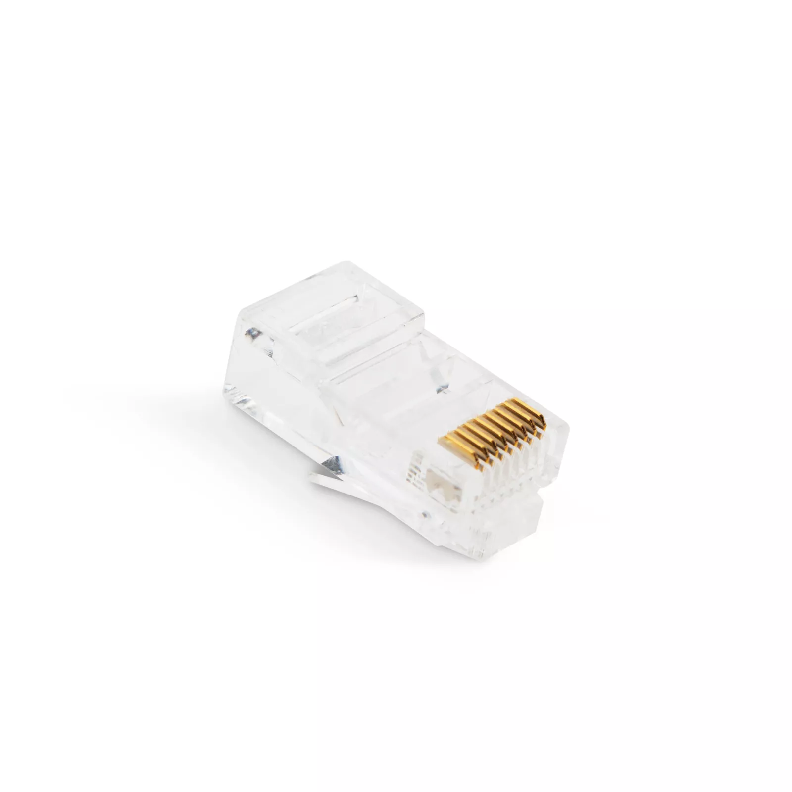 Mufa tata modulara Pass Through 8P8C CAT5e UTP RJ45 neecranata transparenta Delight [3]