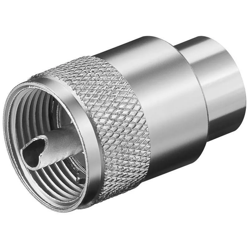 Conectica - Mufa UHF tata 10mm RG213U Goobay, conector coaxial UHF, EAN 4040849113208, garanție 24 luni persoane fizice.