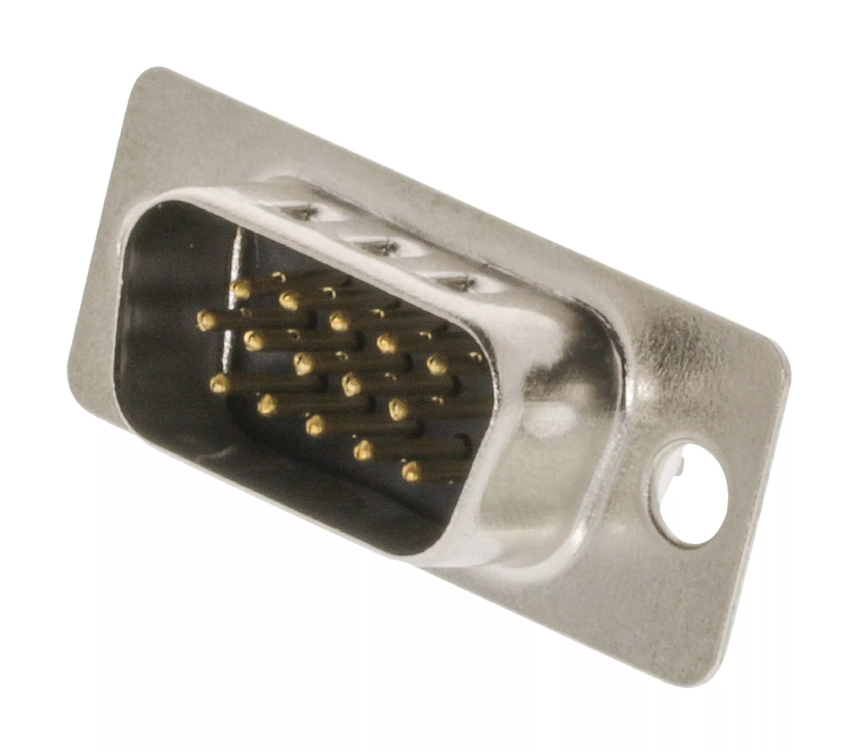 Mufe VGA - Mufa VGA tata 15 pini 3 randuri cu terminale de lipire CONNFLY, conector VGA, argintie, 24 luni garanție persoane fizice