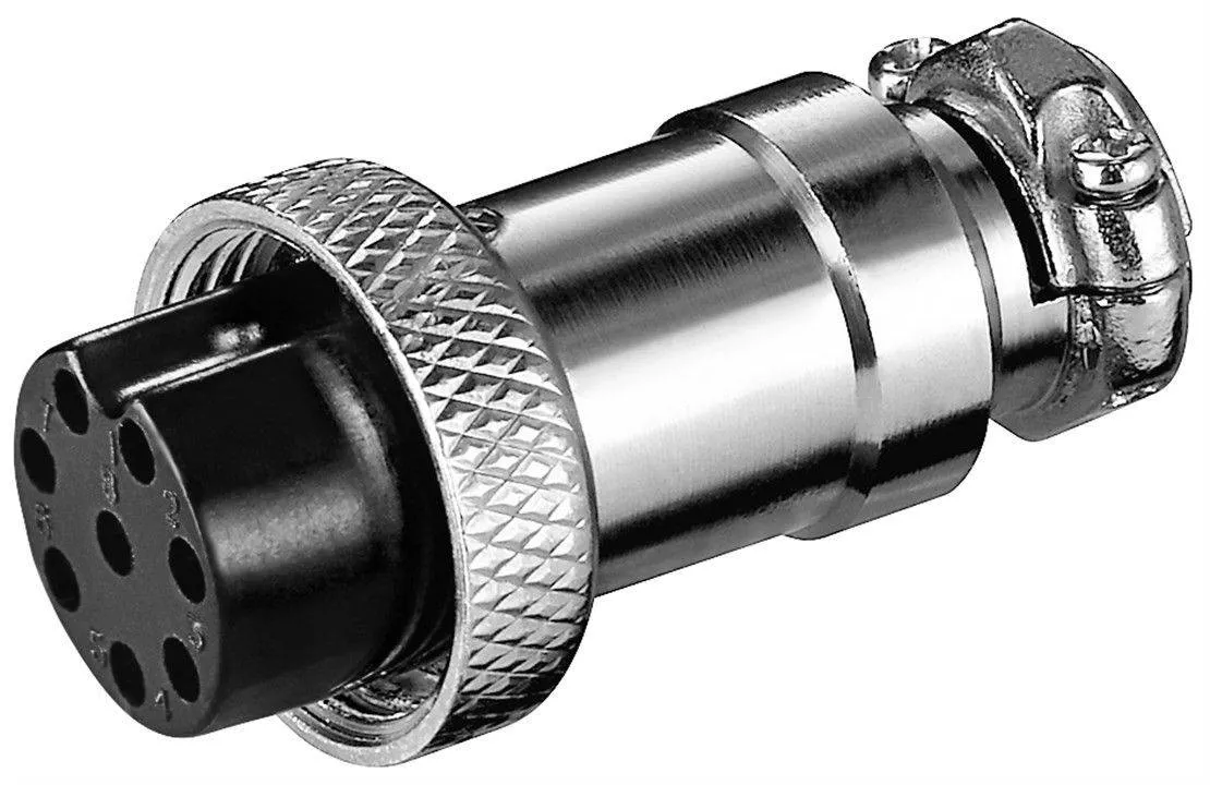 Mufe XLR - Mufa XLR 8 pini mama pentru microfon cu șurub – Ideal pentru pasionați, compatibilă CE și WEEE