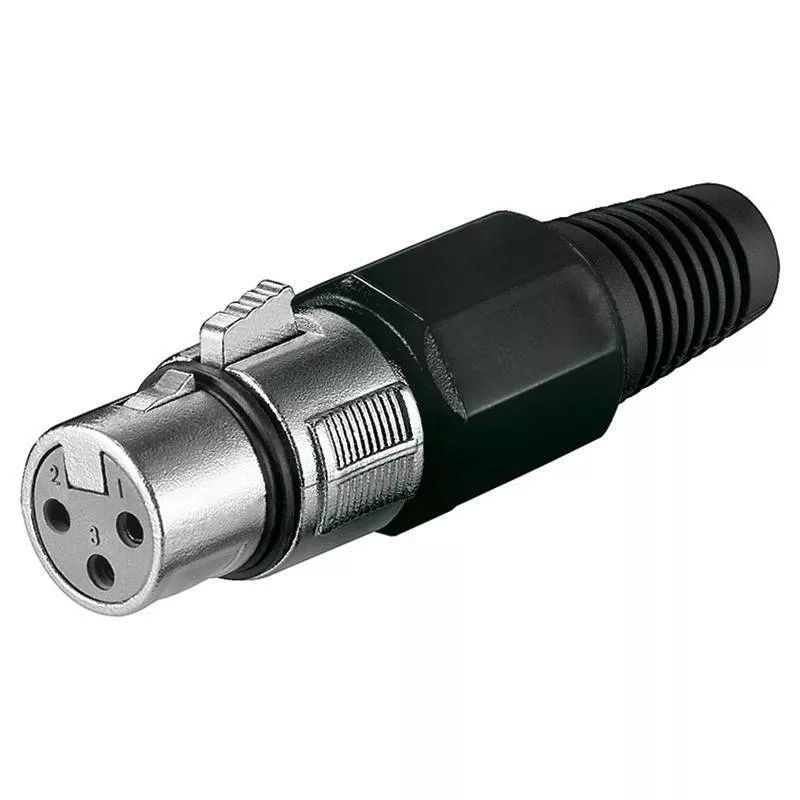 Mufe XLR - Mufă XLR mama 3 pini cu lipire Goobay