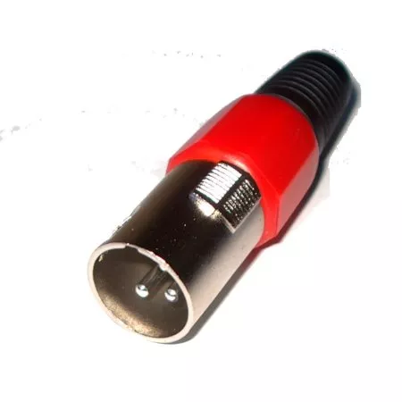 Mufe XLR - Mufa XLR tata roșu – IoElectronice.ro