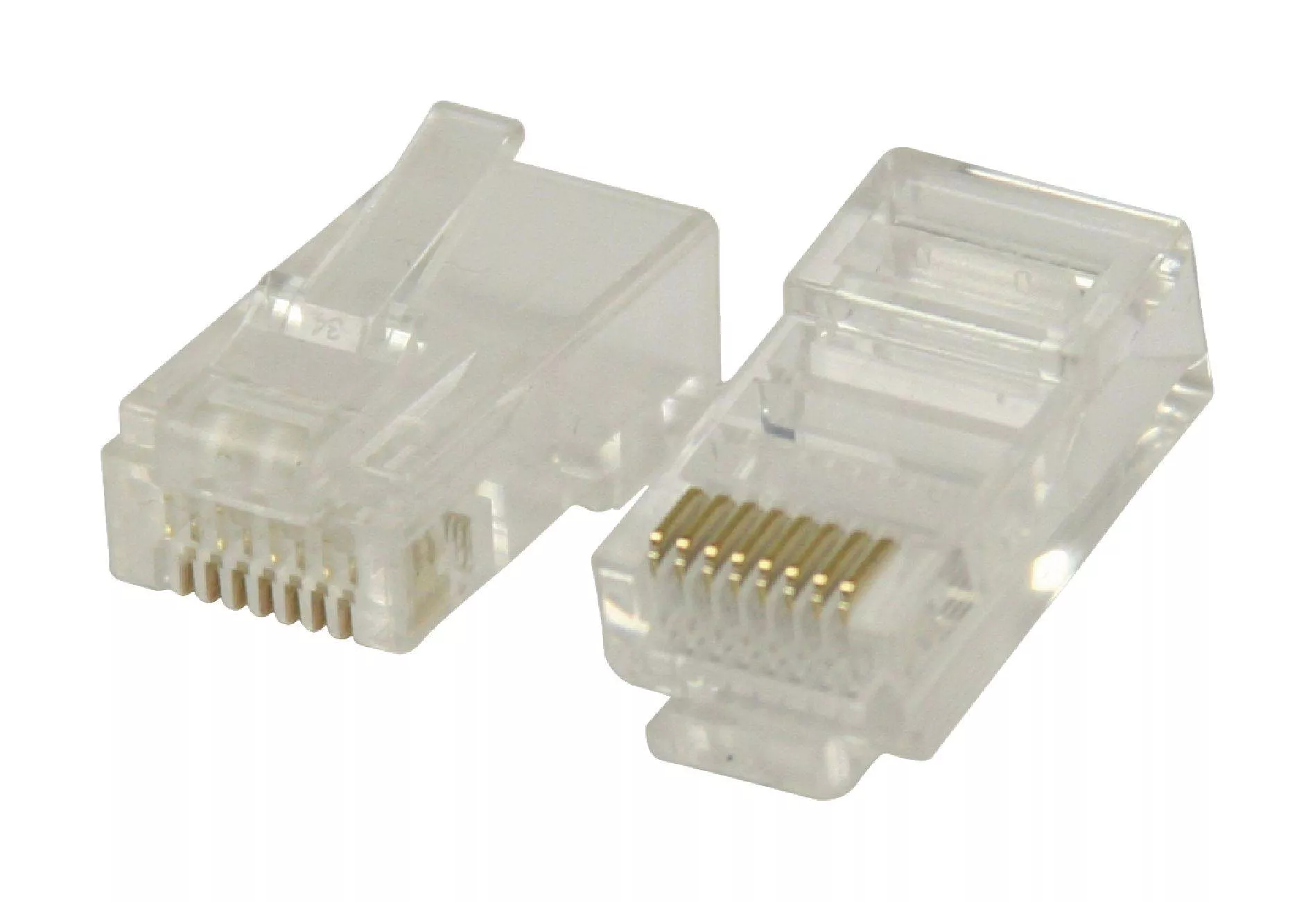 Mufe retea RJ45 - Mufe CAT6 UTP RJ45 SOLID PVC transparent 5buc VALUELINE – IoElectronice.ro