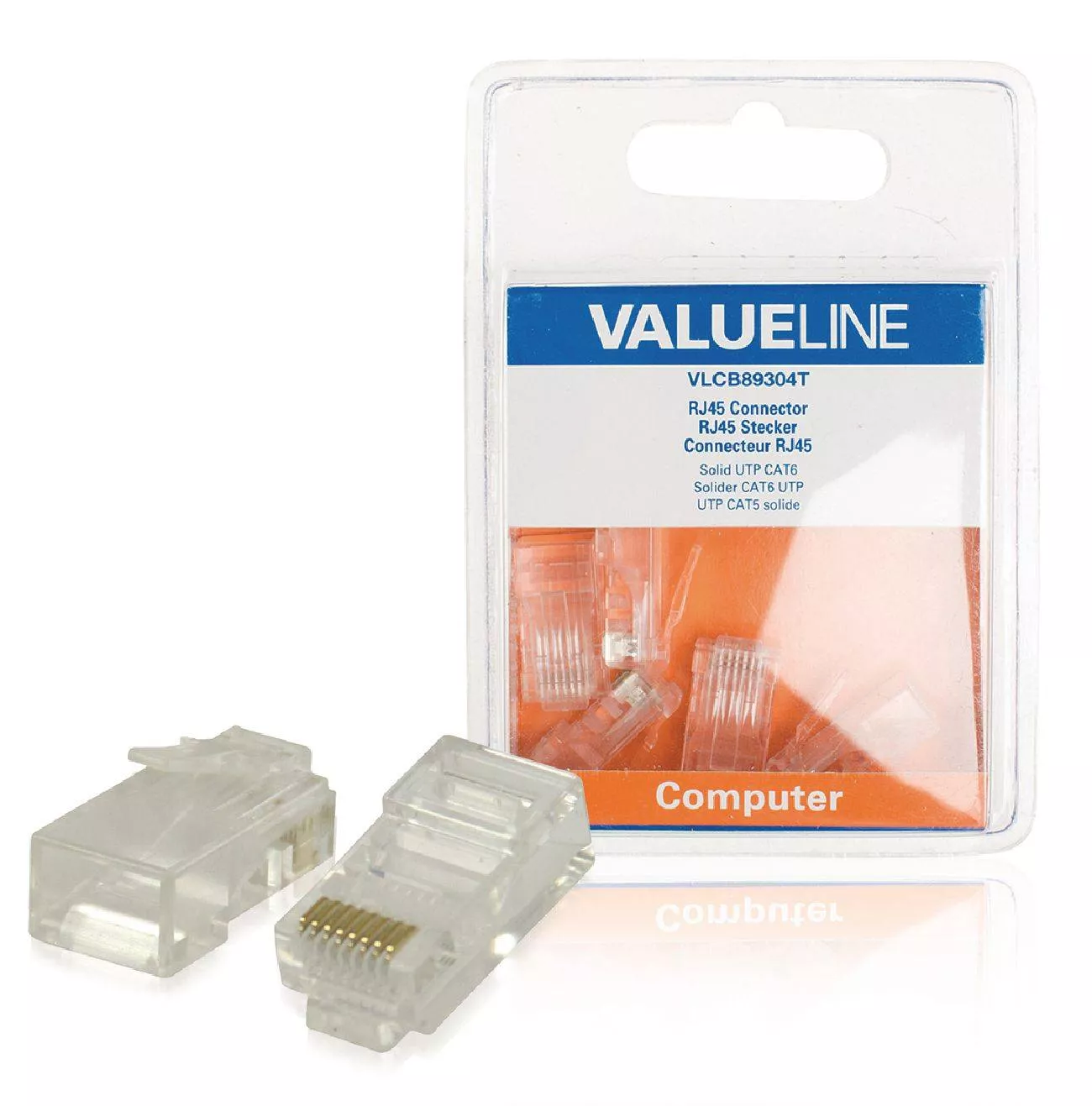 Mufe CAT6 UTP RJ45 Solid PVC Transparent 5buc Valueline pentru conexiuni Internet stabile [2]