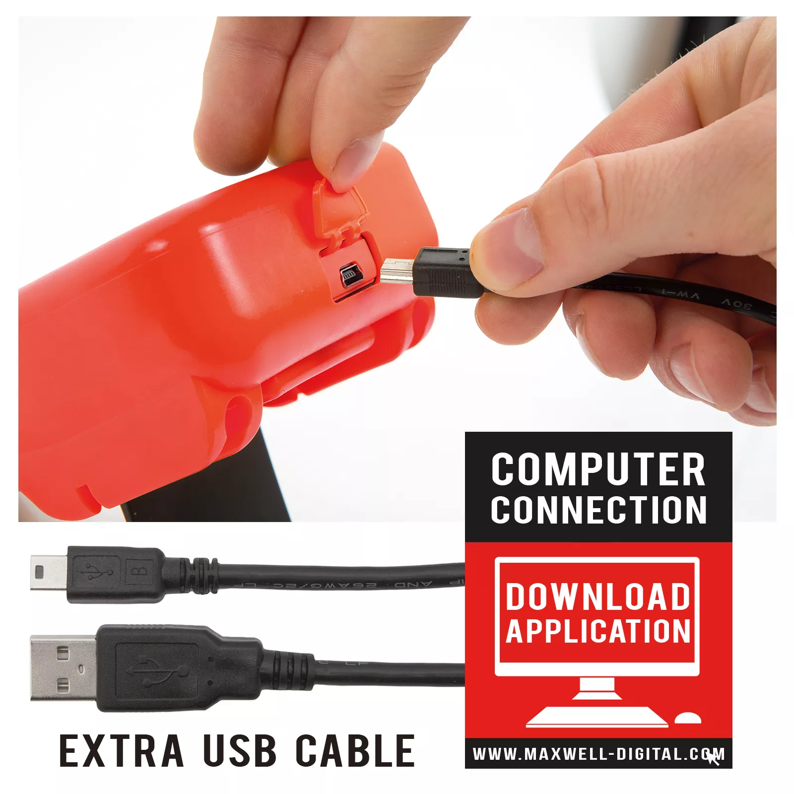 Multimetru digital 5in1 USB Maxwell, afisaj 4 digiti, tester compatibil DIGI, garantie 24 luni persoane fizice [1]