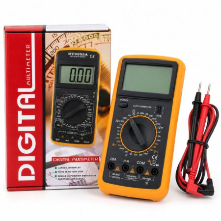 Scule mentenanta - Multimetru digital 9205N cu afisaj LCD si sonde de masura