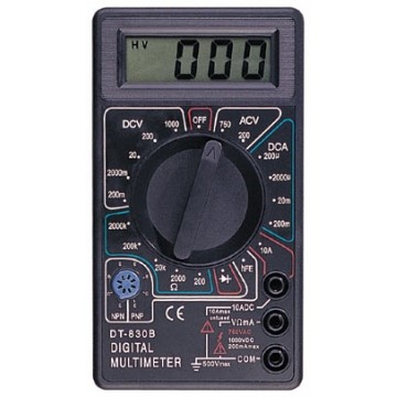 Multimetru digital DT-830B cu afisaj LCD si sonde de masura [1]