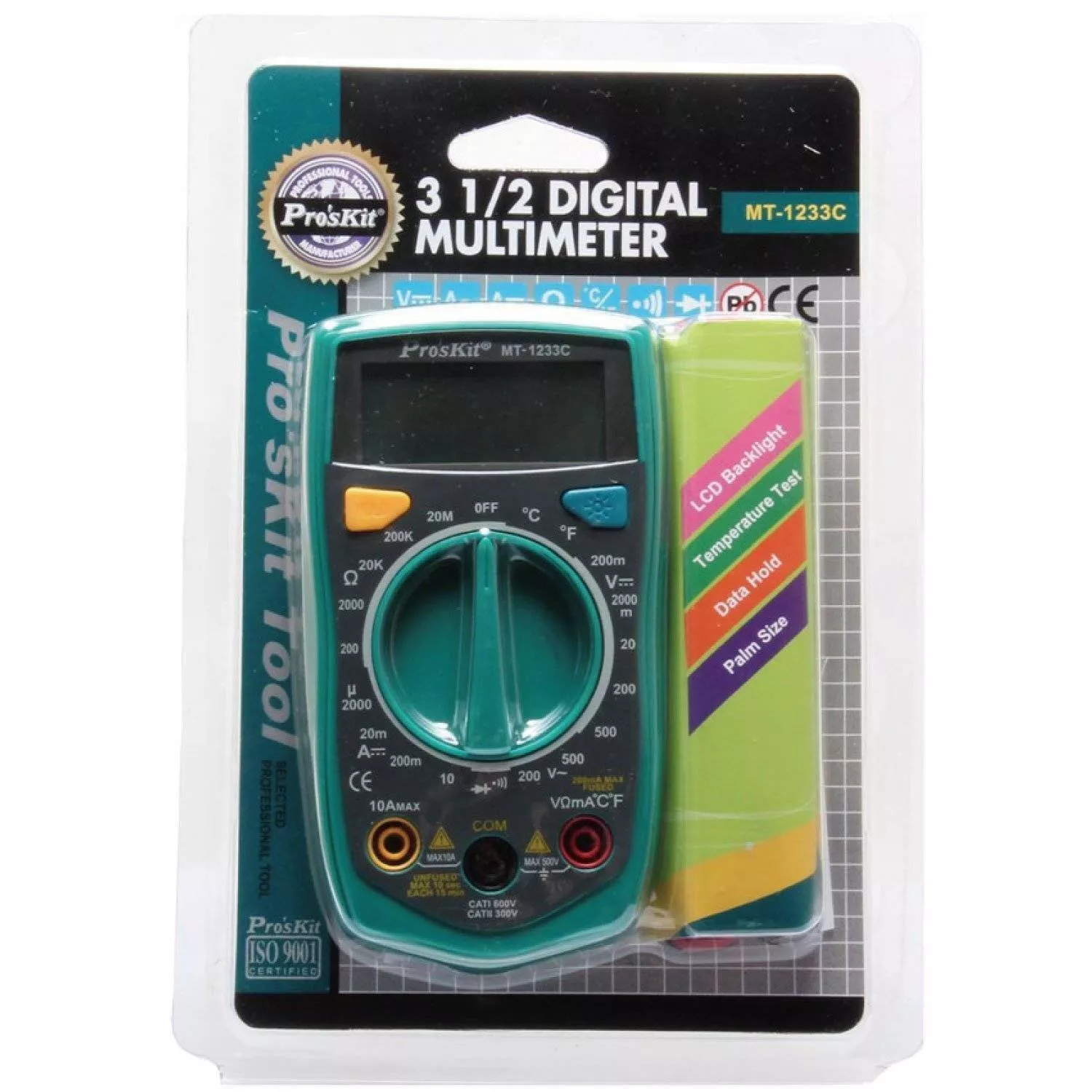 Multimetru digital LCD 2.1" Pro'sKit model 2.1" tester compatibil DIGI, garanție 24 luni persoane fizice [1]