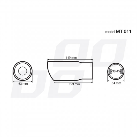 Ornament toba esapament din oțel inoxidabil, diametru 32-44 mm – accesorii auto durabile și stilizate [4]