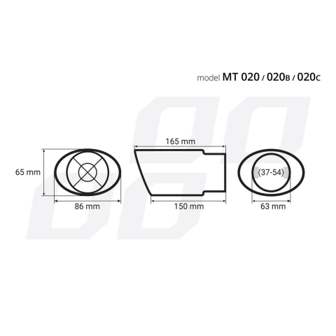 Ornament toba esapament din oțel inoxidabil, diametru 37-54 mm – accesorii auto durabile și elegante [1]