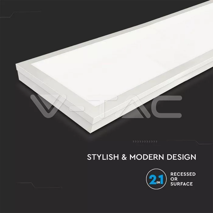 Panou LED aplicabil 40W 4000lm 120x30cm 6500K alb V-TAC [3]