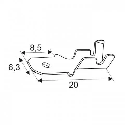 Papuc cositorit tata 6.3mm Fisa 6,3 mm OEM, conector AC/DC, garanție 24 luni persoane fizice [1]