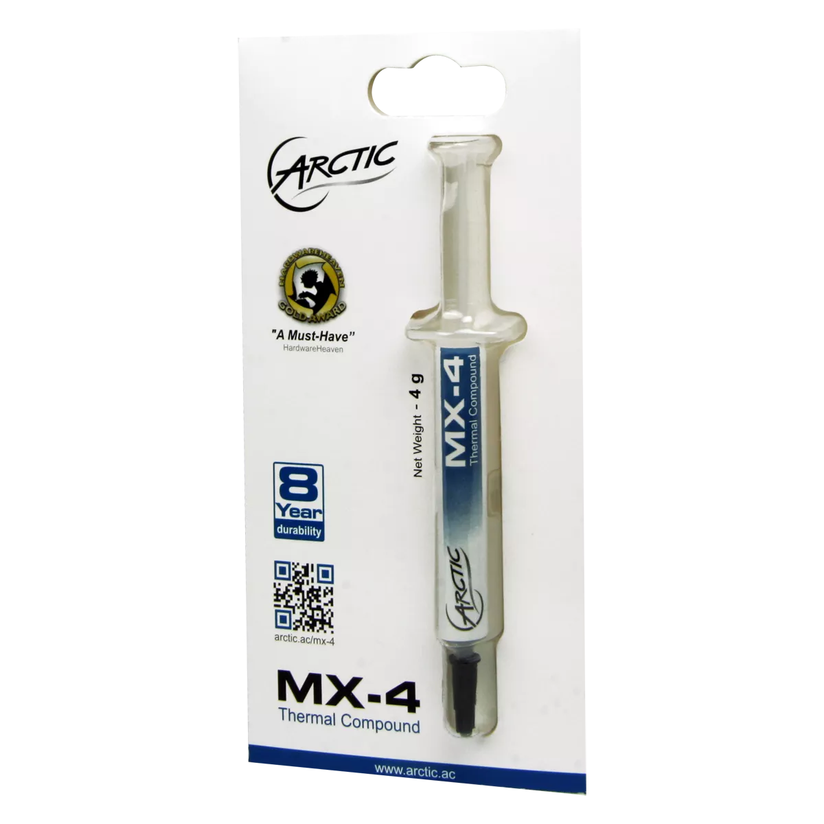 Pasta termoconductoare Arctic Cooling MX-4 4g conductivitate termică 8.5 W/m.K, densitate 2.5 g/cm³, proveniență SUA [1]