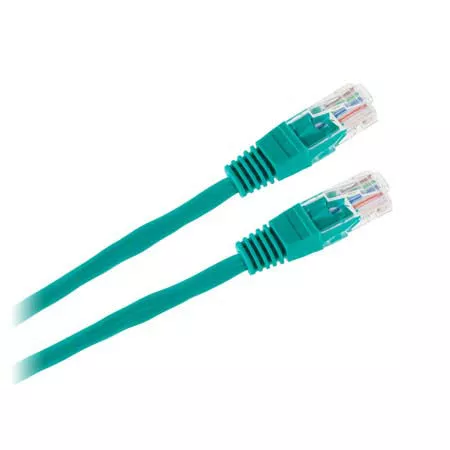 Cabluri retea RJ45 - Patchcord UTP verde 1m CCA Cabletech – IoElectronice.ro