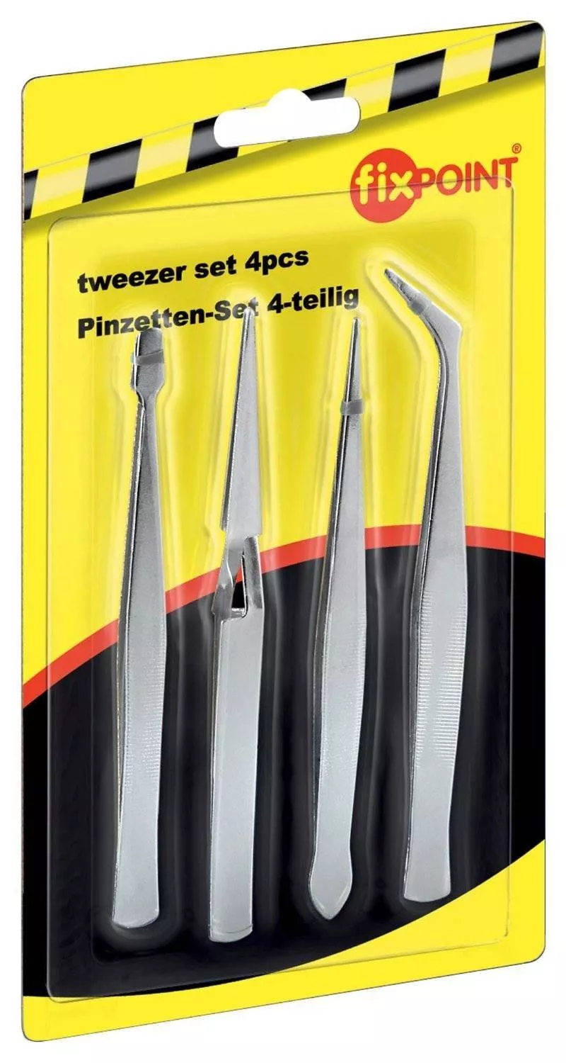 Pensete 4 buc set FixPoint, tip standard, lungime 12 cm, utilizare pentru electronică și hobby-uri. [1]