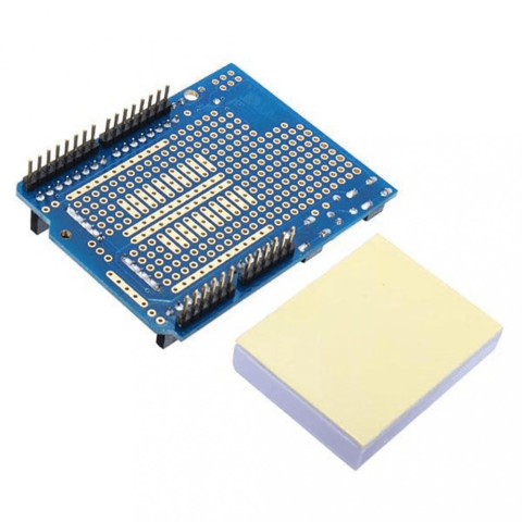 Placa breadboard 170 puncte compatibil Arduino Uno R3 Leonardo OEM, dimensiuni 16.5 x 5.5 cm, ideal pentru prototipare. [1]